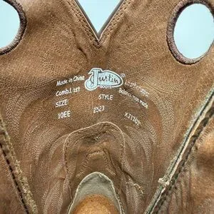 Justin Boots | Shoes | Nwot Justin Stampede Brown Leather 